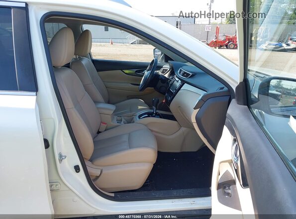 KNMAT2MV0GP736368 2016 NISSAN ROGUE White Widok wnętrza z przodu
