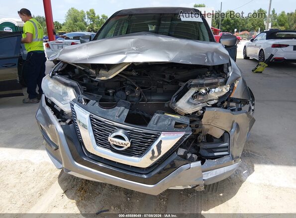 KNMAT2MV0HP509165 2017 NISSAN ROGUE Gray Front view