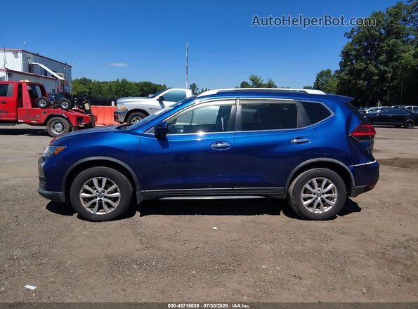 KNMAT2MV0HP511918 2017 NISSAN ROGUE Blue უკანა სალონის ხედი