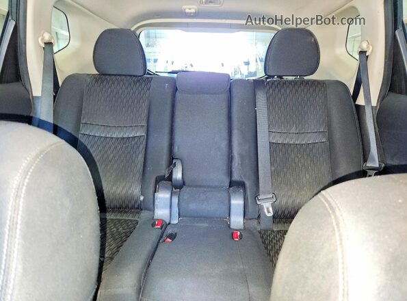 KNMAT2MV0HP529772 2017 NISSAN ROGUE Black Հետևի նստատեղերի տեսք
