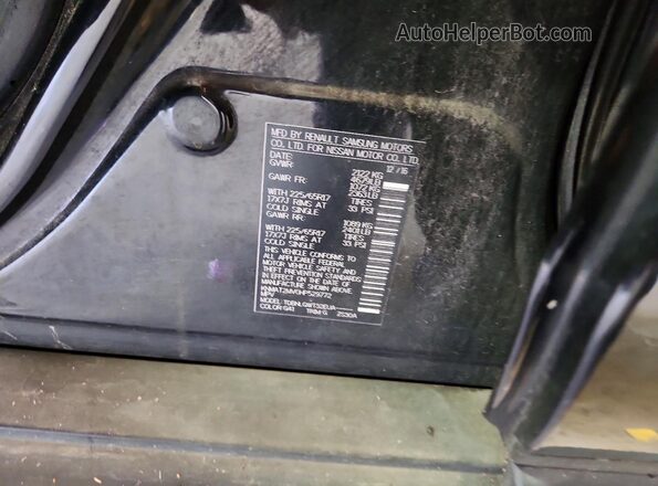 KNMAT2MV0HP529772 2017 NISSAN ROGUE Black VIN կոդի պիտակի տեսք