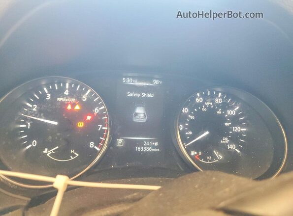 KNMAT2MV0HP578406 2017 NISSAN ROGUE Silver Вид щитка приладів