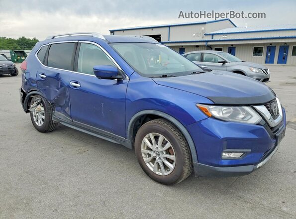 KNMAT2MV0JP520057 2018 NISSAN ROGUE Blue Przód prawy