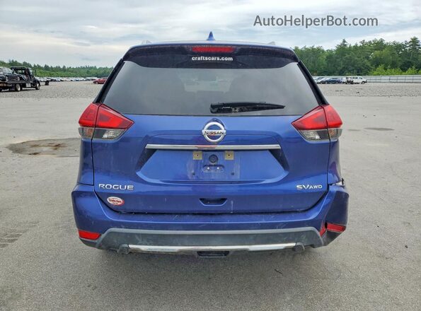 KNMAT2MV0JP520057 2018 NISSAN ROGUE Blue Widok z tyłu