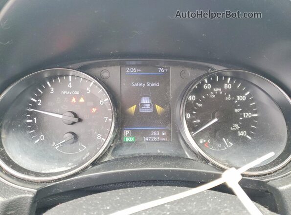 KNMAT2MV0JP520057 2018 NISSAN ROGUE Blue Widok zestawu wskaźników