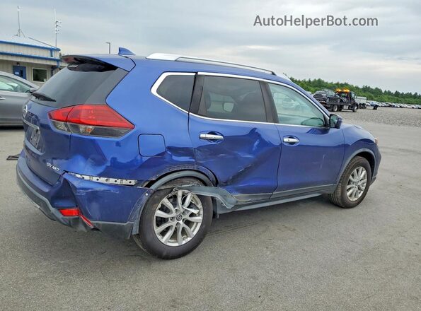 KNMAT2MV0JP520057 2018 NISSAN ROGUE Blue Tył prawy
