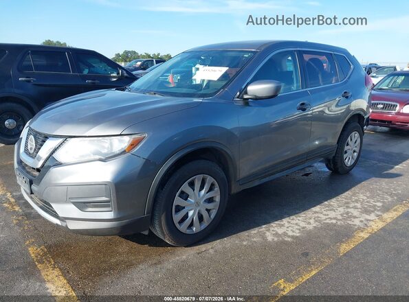 KNMAT2MV0JP554466 2018 NISSAN ROGUE Серый Передняя левая четверть