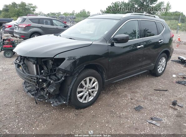 KNMAT2MV0KP525695 2019 NISSAN ROGUE Black წინა მარცხენა ხედი სამი მეოთხედიდან