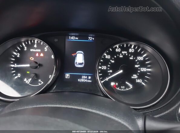 KNMAT2MV0KP525695 2019 NISSAN ROGUE Black უკანა სავარძლების ხედი