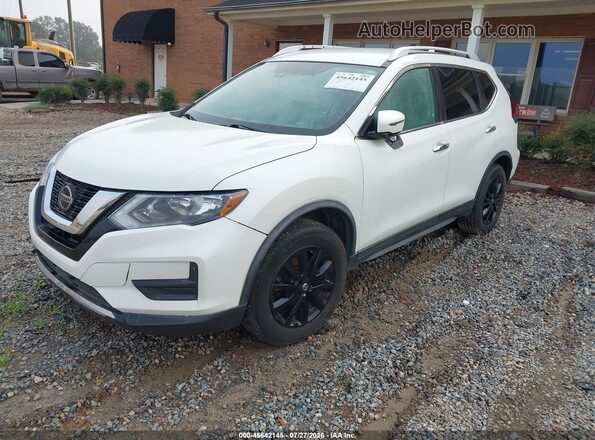 KNMAT2MV0KP555599 2019 NISSAN ROGUE White Առջևի ձախ երեք քառորդ տեսարան