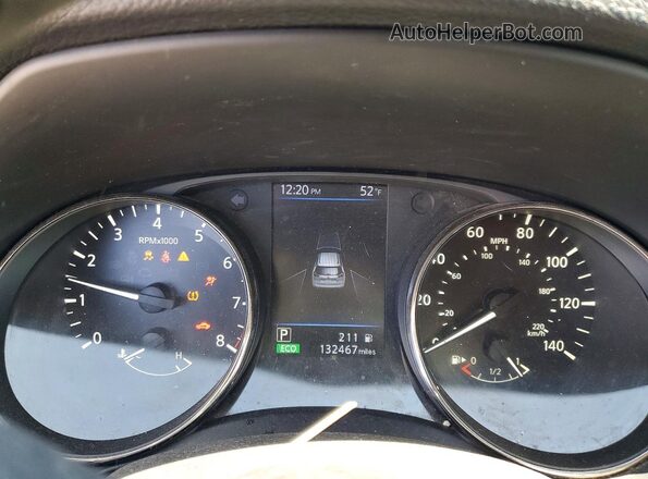 KNMAT2MV0LP503049 2020 NISSAN ROGUE Silver Instrument cluster view