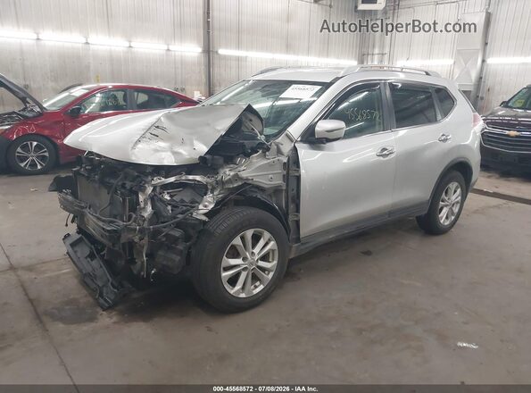 KNMAT2MV1GP594970 2016 NISSAN ROGUE Серебряный Передняя левая четверть