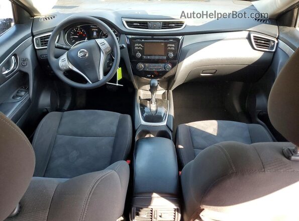 KNMAT2MV1GP616546 2016 NISSAN ROGUE Black Առջևի վահանակի տեսք