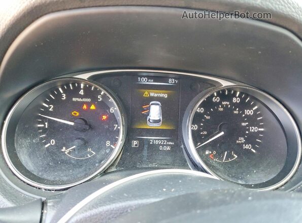 KNMAT2MV1GP616546 2016 NISSAN ROGUE Black Սարքավորումների վահանակի տեսք