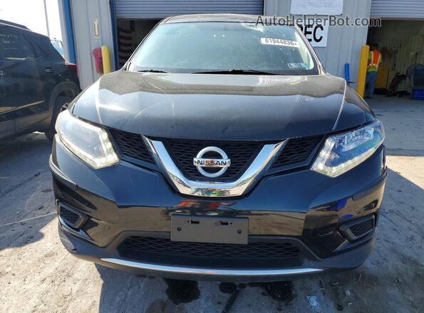 KNMAT2MV1GP616546 2016 NISSAN ROGUE Black Դիմացի տեսք