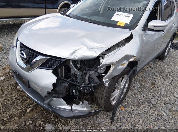 KNMAT2MV1GP616661 2016 NISSAN ROGUE Silver Դիմացի տեսք
