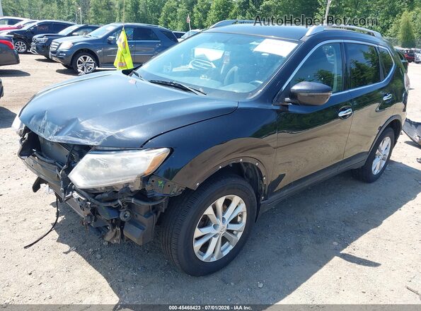 KNMAT2MV1GP623125 2016 NISSAN ROGUE Black Передня ліва чверть