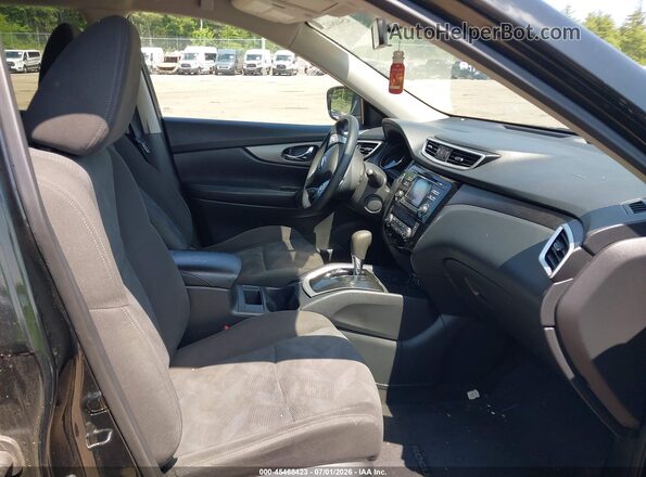 KNMAT2MV1GP623125 2016 NISSAN ROGUE Black Вид салону спереду