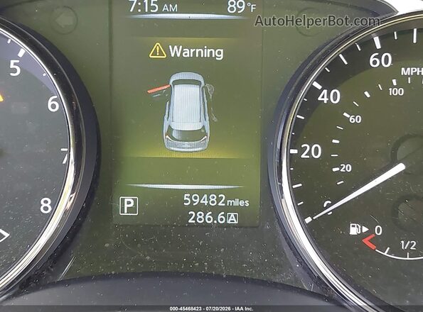 KNMAT2MV1GP623125 2016 NISSAN ROGUE Black Вид задніх сидінь