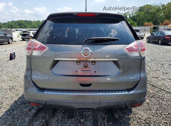 KNMAT2MV1GP628485 2016 NISSAN ROGUE Gray Rear view