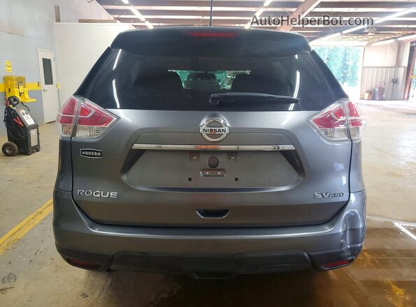 KNMAT2MV1GP640703 2016 NISSAN ROGUE Gray უკანა ხედი