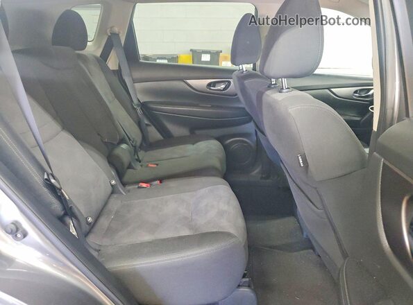 KNMAT2MV1GP640703 2016 NISSAN ROGUE Gray უკანა სალონის ხედი