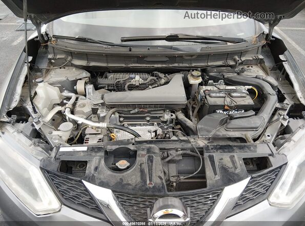 KNMAT2MV1GP689853 2016 NISSAN ROGUE Gray ძრავის განყოფილების ხედი