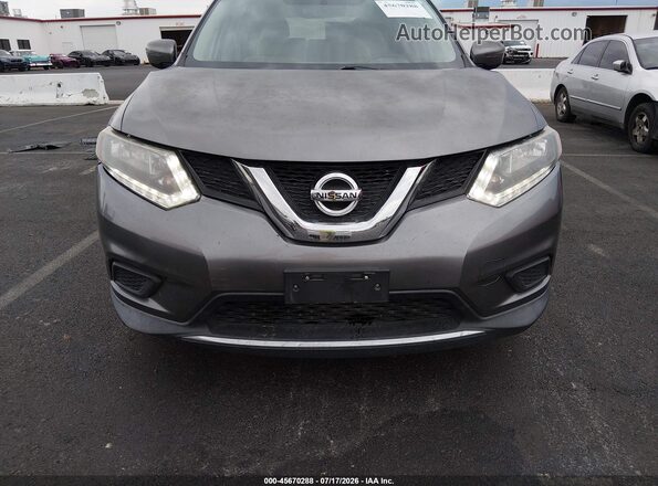 KNMAT2MV1GP689853 2016 NISSAN ROGUE Gray წინა ხედი