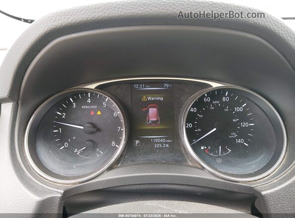 KNMAT2MV1GP693627 2016 NISSAN ROGUE Красный Вид задних сидений