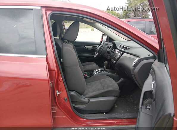 KNMAT2MV1GP693627 2016 NISSAN ROGUE Красный Вид салона спереди