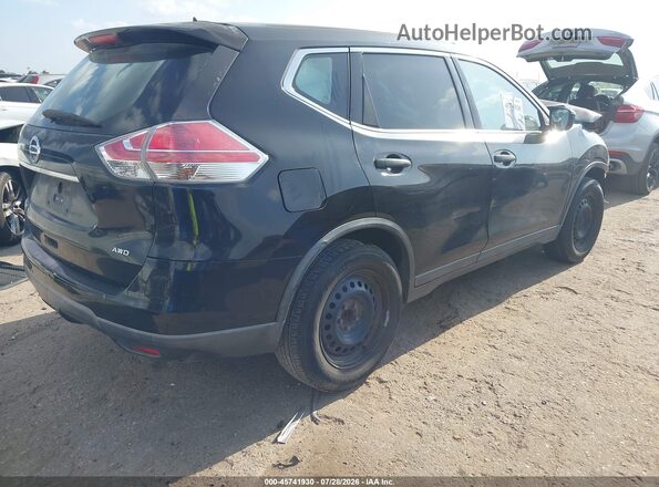 KNMAT2MV1GP694762 2016 NISSAN ROGUE Black Задня права чверть