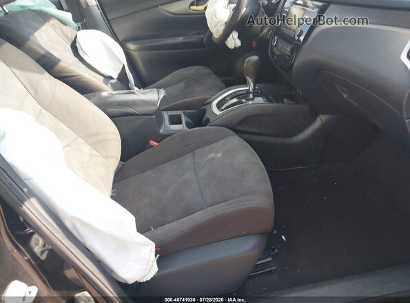 KNMAT2MV1GP694762 2016 NISSAN ROGUE Black Вид салону спереду