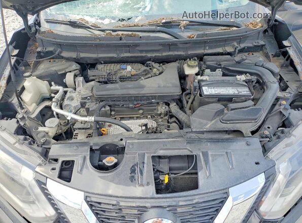 KNMAT2MV1HP513578 2017 NISSAN ROGUE Black Widok komory silnika