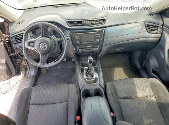 KNMAT2MV1HP513578 2017 NISSAN ROGUE Black Widok deski rozdzielczej