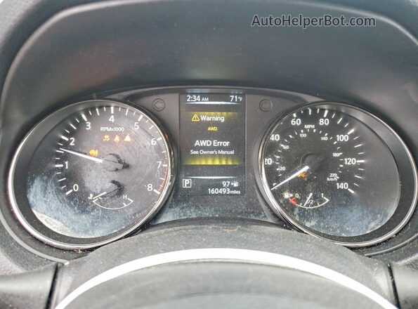 KNMAT2MV1HP591150 2017 NISSAN ROGUE Gray Instrument cluster view