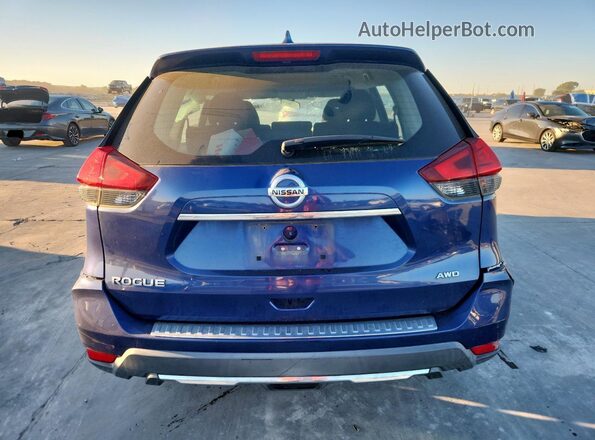 KNMAT2MV1HP591388 2017 NISSAN ROGUE Blue Widok z tyłu