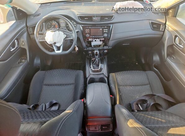 KNMAT2MV1HP591388 2017 NISSAN ROGUE Blue Widok deski rozdzielczej