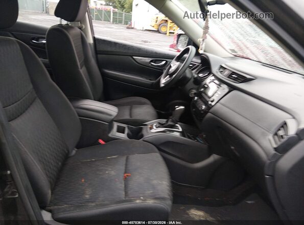 KNMAT2MV1HP599930 2017 NISSAN ROGUE Black Widok wnętrza z przodu