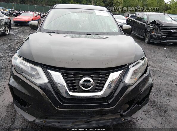 KNMAT2MV1HP599930 2017 NISSAN ROGUE Black Widok zestawu wskaźników