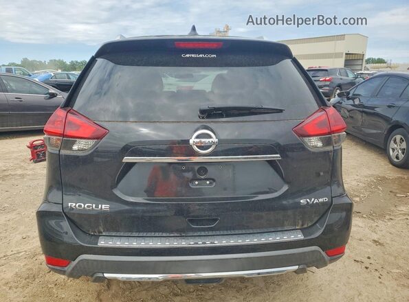 KNMAT2MV1JP603741 2018 NISSAN ROGUE Black უკანა ხედი
