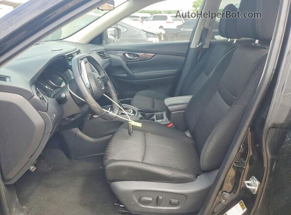 KNMAT2MV1JP603741 2018 NISSAN ROGUE Black წინა სალონის ხედი