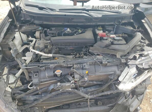KNMAT2MV1JP603741 2018 NISSAN ROGUE Black ძრავის განყოფილების ხედი