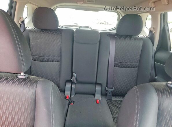 KNMAT2MV1JP603741 2018 NISSAN ROGUE Black უკანა სავარძლების ხედი