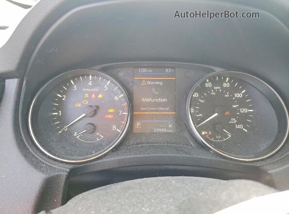 KNMAT2MV1KP504791 2019 NISSAN ROGUE Black Սարքավորումների վահանակի տեսք