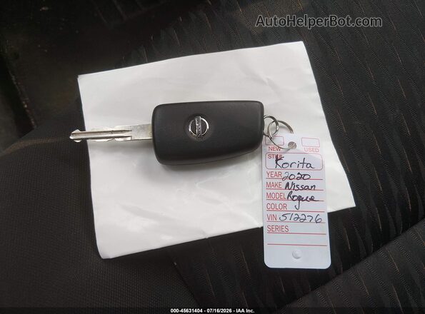 KNMAT2MV1LP512276 2020 NISSAN ROGUE White Առջևի վահանակի տեսք
