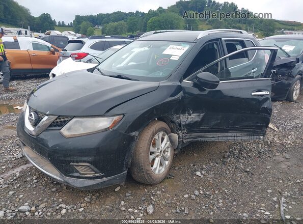 KNMAT2MV2GP616085 2016 NISSAN ROGUE Black Przód lewy