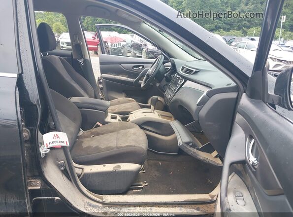 KNMAT2MV2GP616085 2016 NISSAN ROGUE Black Widok wnętrza z przodu