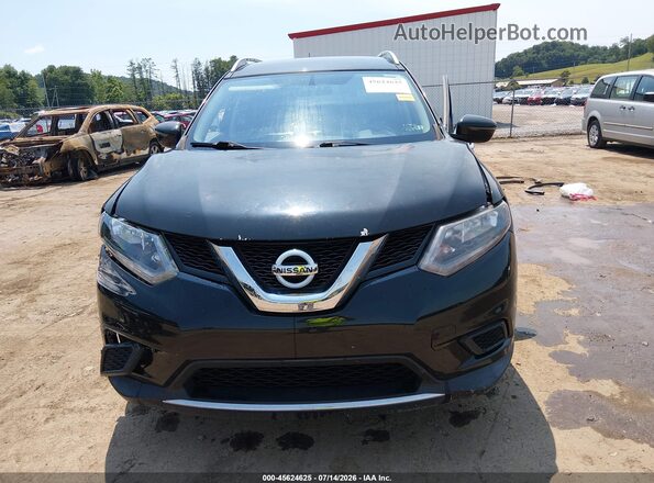 KNMAT2MV2GP616085 2016 NISSAN ROGUE Black Widok zestawu wskaźników