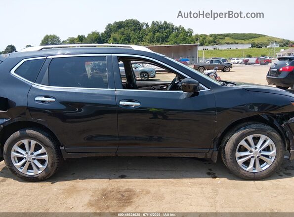 KNMAT2MV2GP616085 2016 NISSAN ROGUE Black Widok wnętrza z tyłu