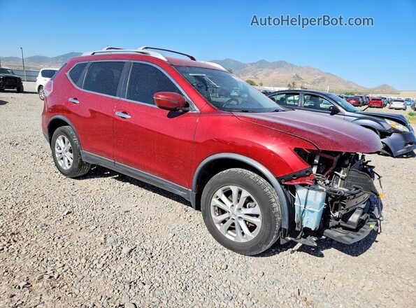 KNMAT2MV2GP626602 2016 NISSAN ROGUE Красный Передняя правая четверть